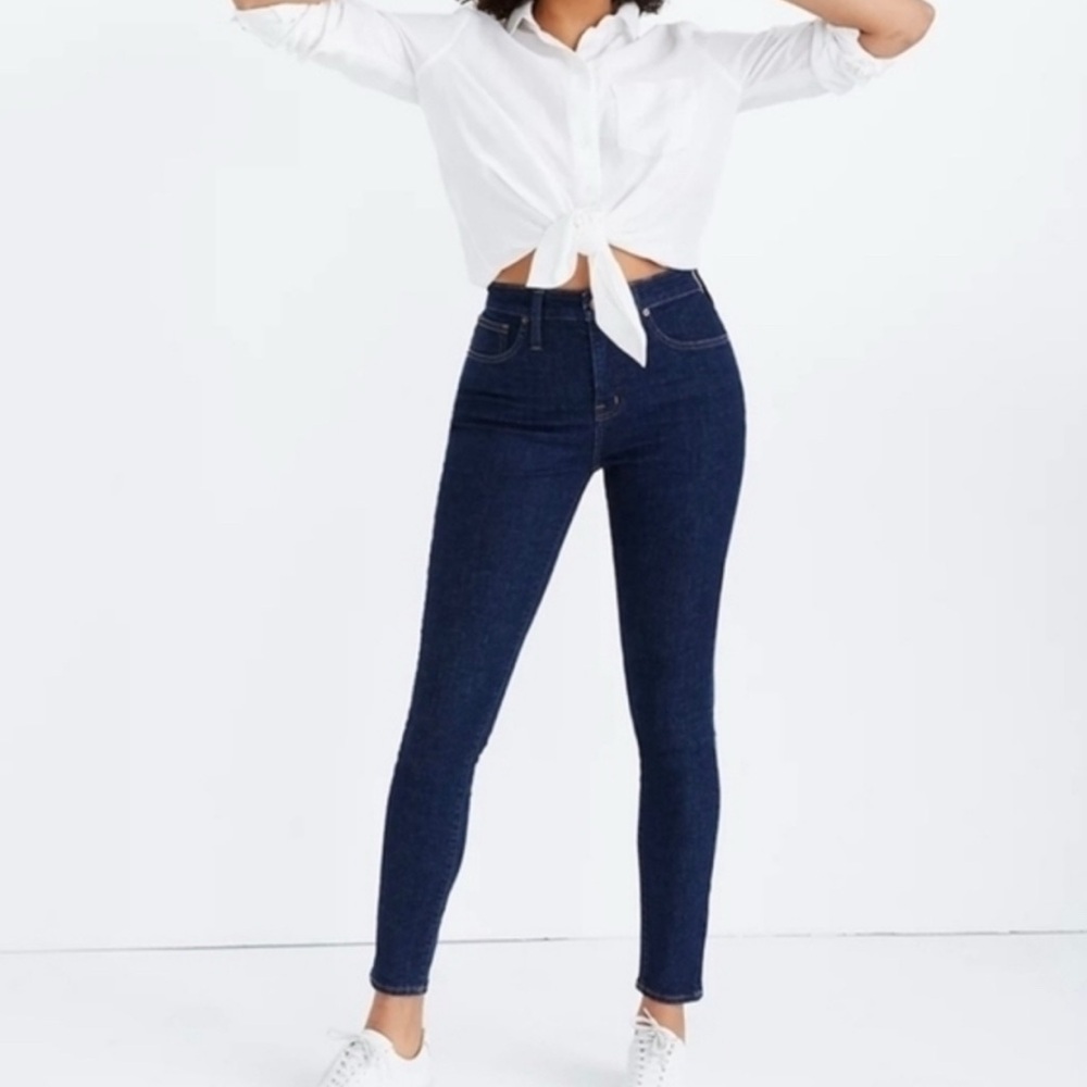 Madewell Curvy High rise Skinny Sz 35P in Lucille wash